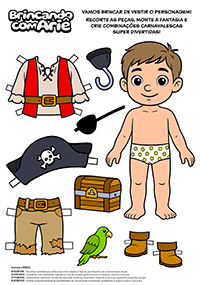 Brincar de Vestir - Pirata