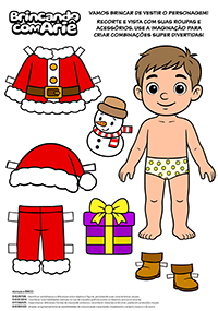 Brincar de Vestir - Natal