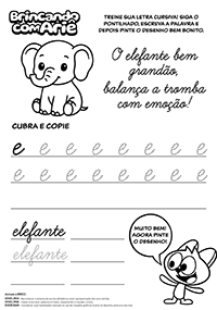 Caligrafia Divertida - E