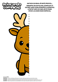 Desenhe e Complete - Rena