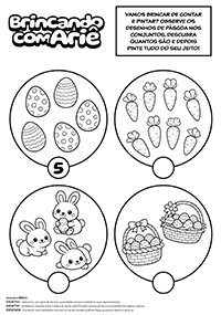 Contar, Descobrir e Colorir - Páscoa