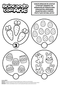 Contar, Descobrir e Colorir - Páscoa